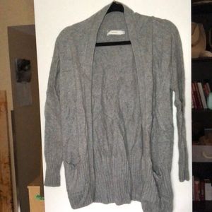Talula Viscose, Angora and cashmere grey cardigan XS